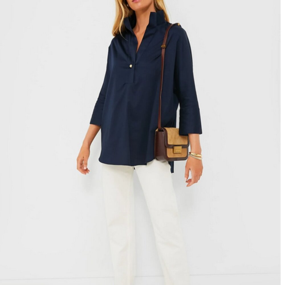 Navy Willow Tuckernuck Blouse size XL